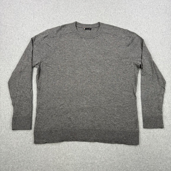 Smartwool Sweater Mens XL Gray Merino Wool Silk Blend Crew Neck Pullover - Picture 1 of 9